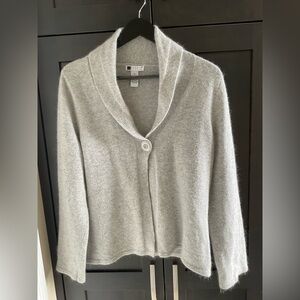 🌟 🩶 Vintage Y2K Carole Little Angora Wool Blend Cardigan Tagged XL, Fits M/L